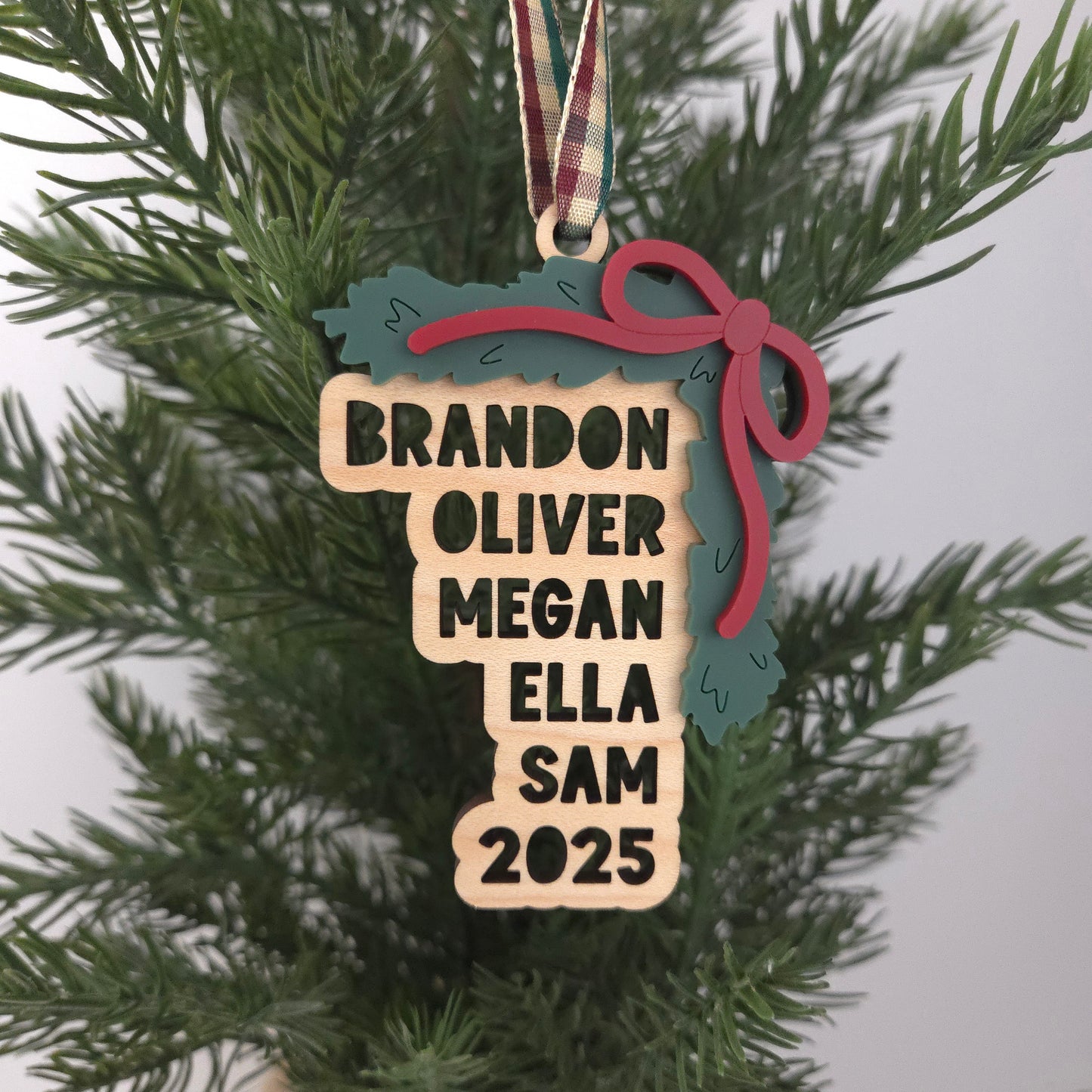 Garland Family Ornament