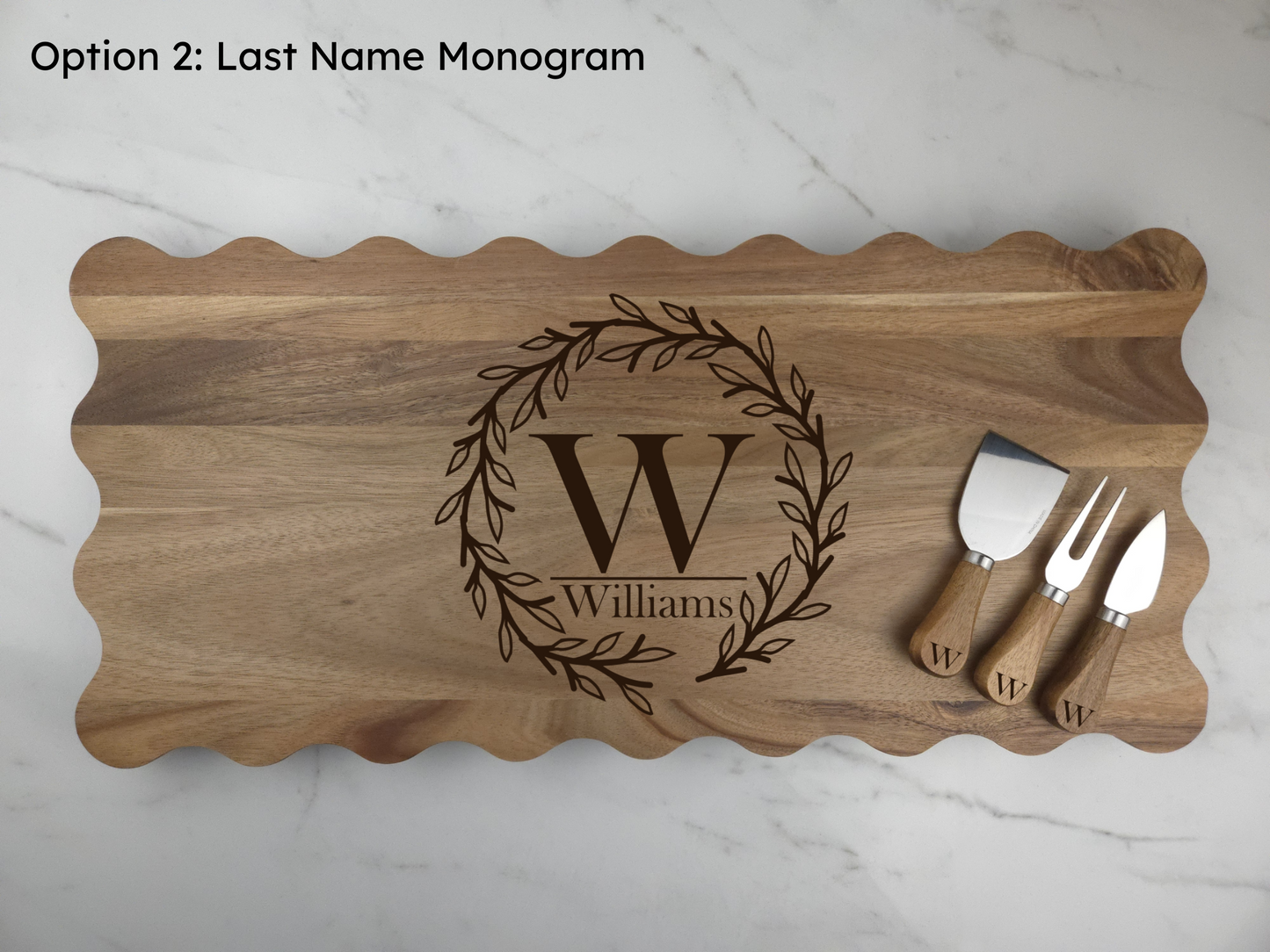 Wavy Charcuterie Board Set