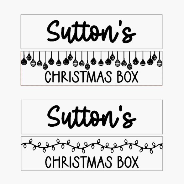 Personalized Christmas Box