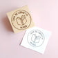 Round Teacher Library Stamp