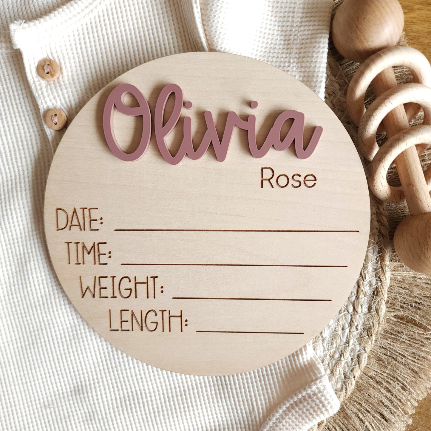 Name Birth Announcement- Font Style 2