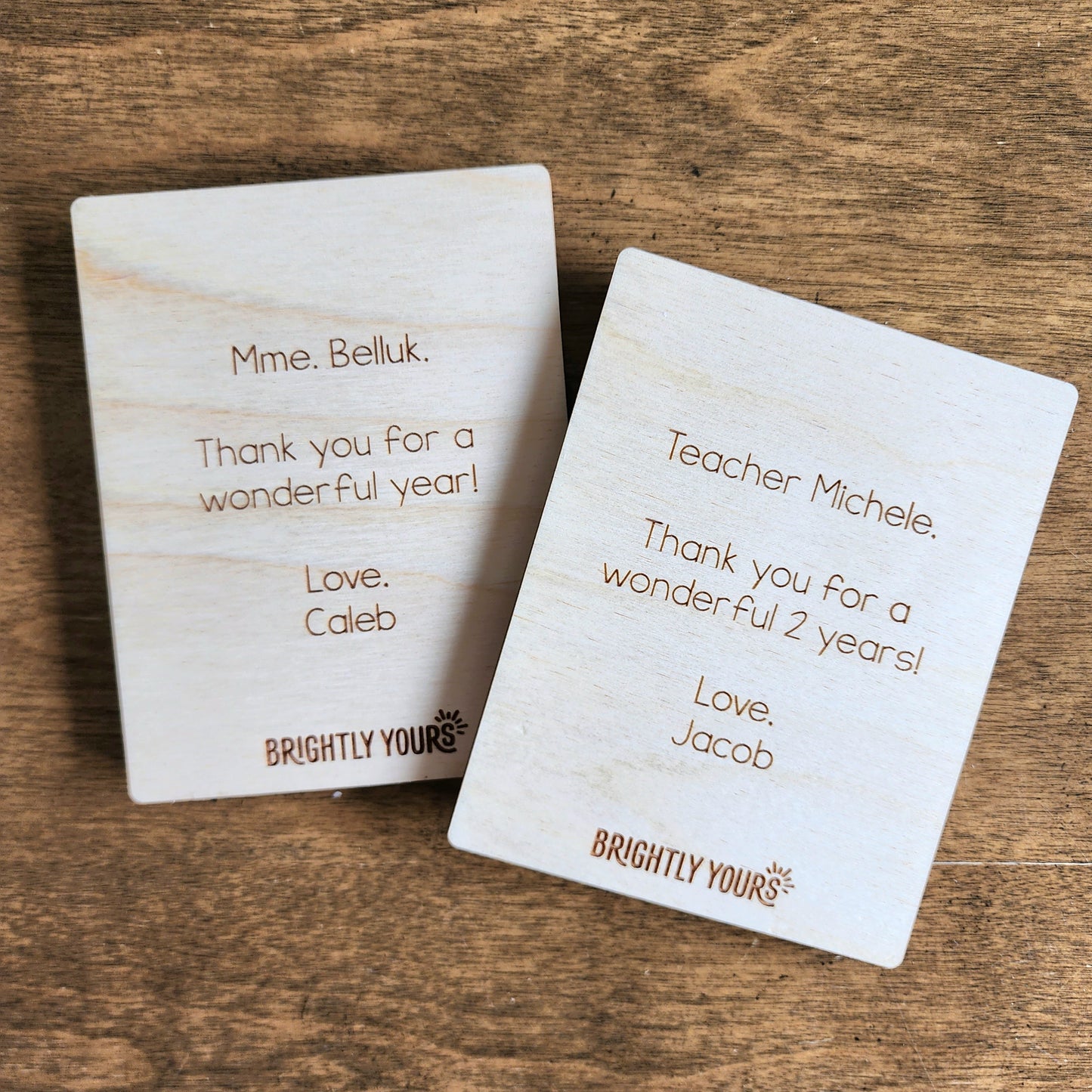 Personalized Sticky Note Holder