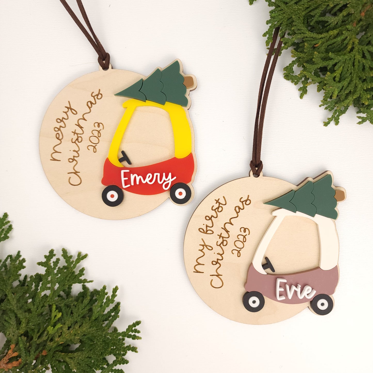 Kid's Little Car Christmas Ornament