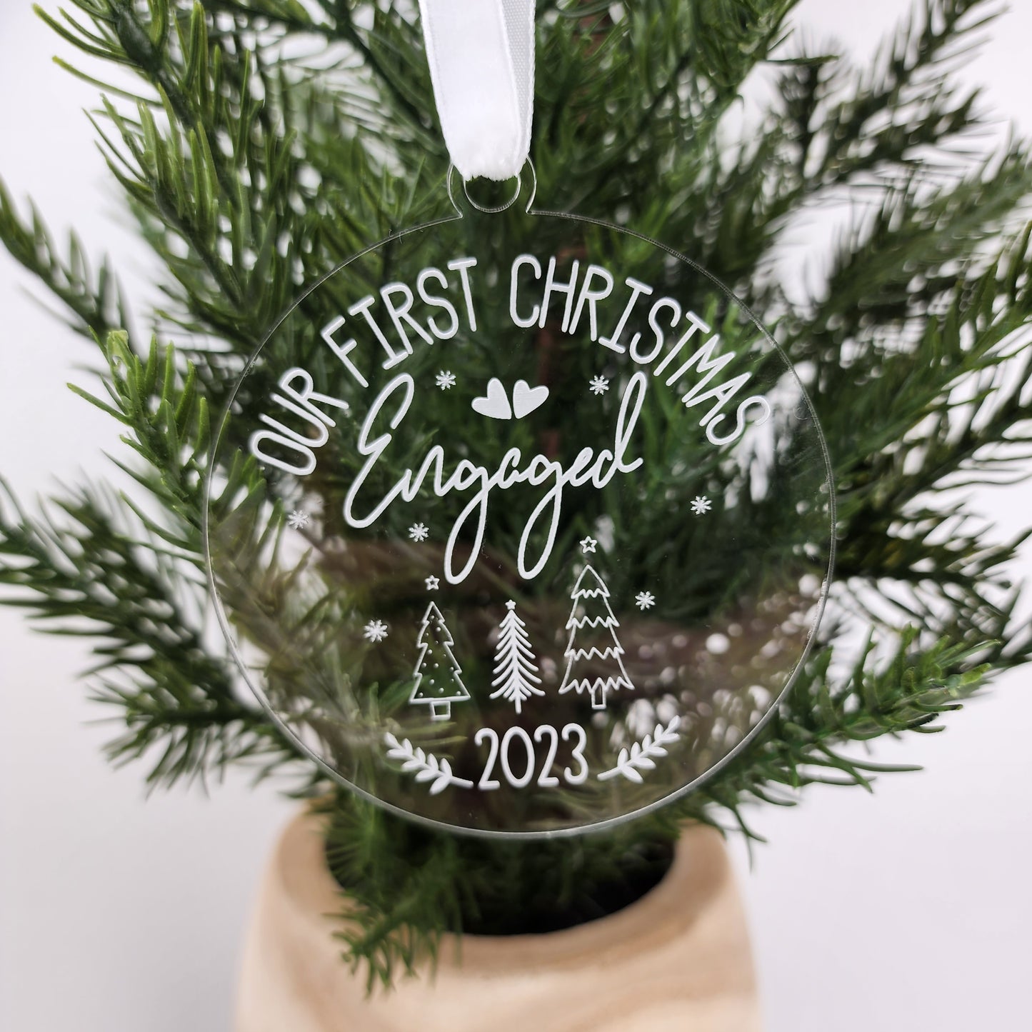 First Christmas Engaged Ornament