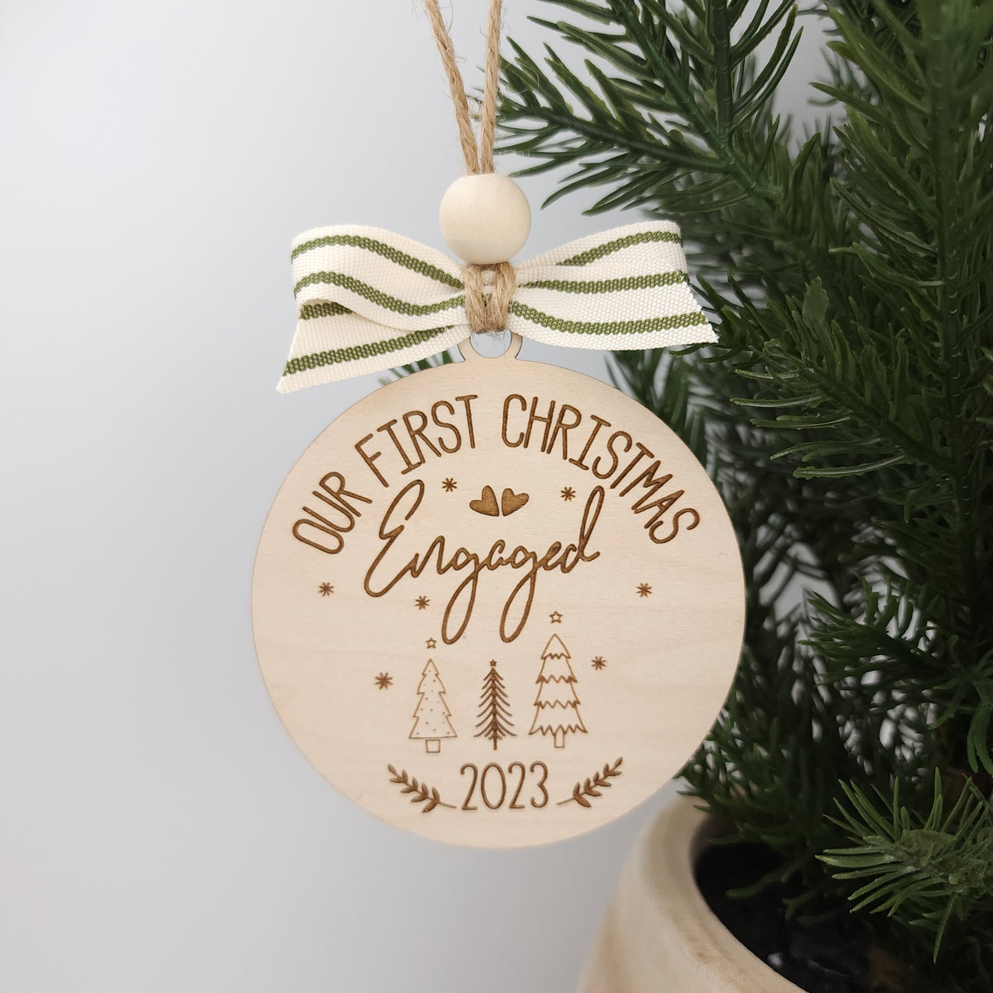 First Christmas Engaged Ornament