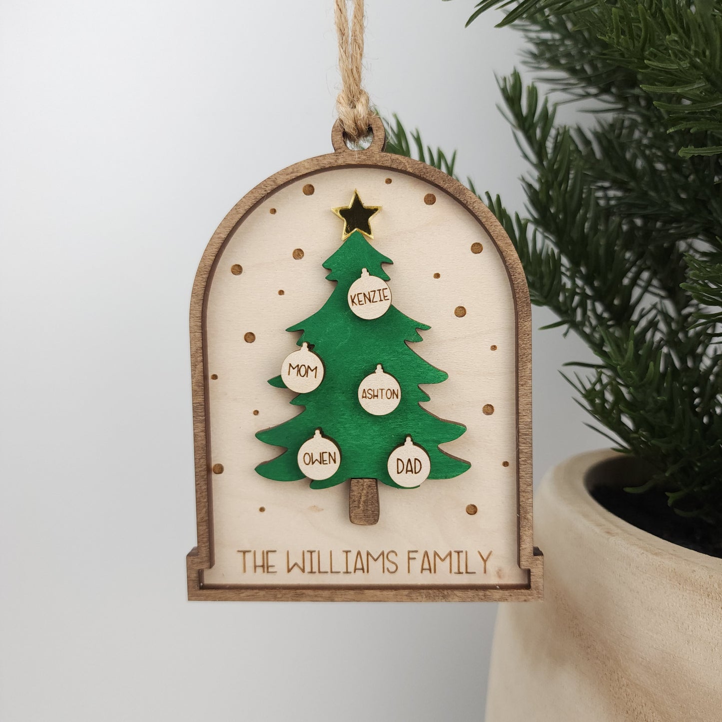 Christmas Tree Family Ornament