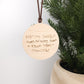 Custom Handwriting Ornament