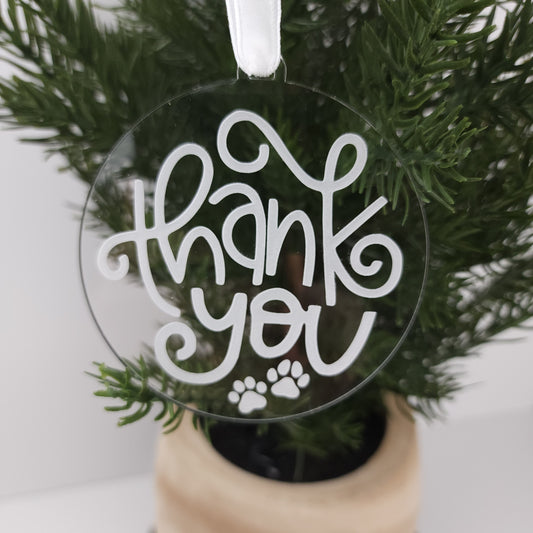 Vet/Vet Tech Thank You Ornament