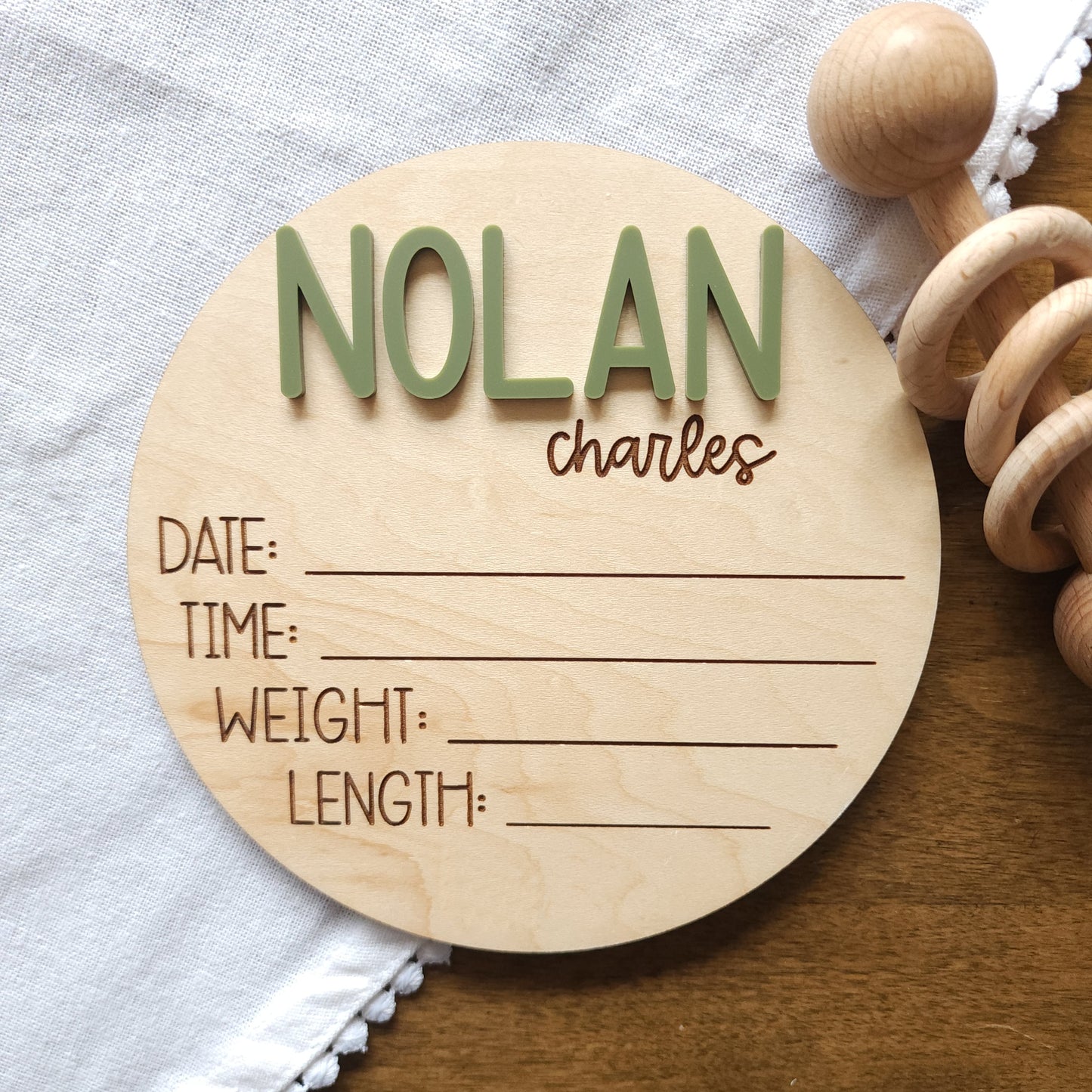 Name Birth Announcement - Style 1