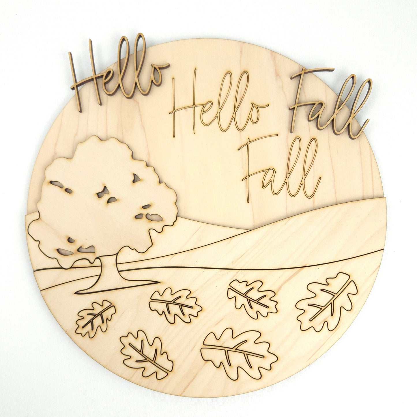 Hello Fall Falling Leaves DIY Kit