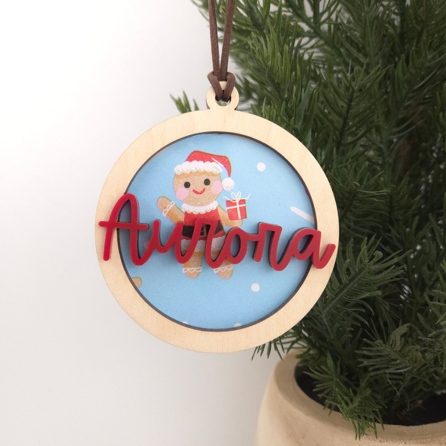 Wrapping Paper ID Ornament