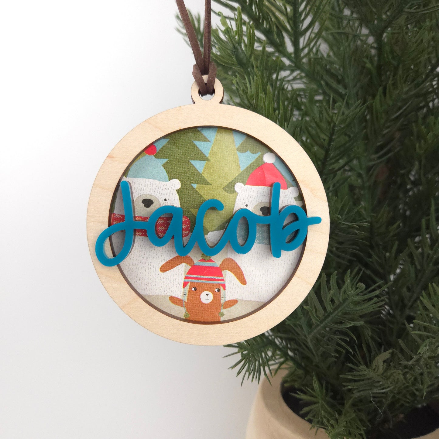 Wrapping Paper ID Ornament