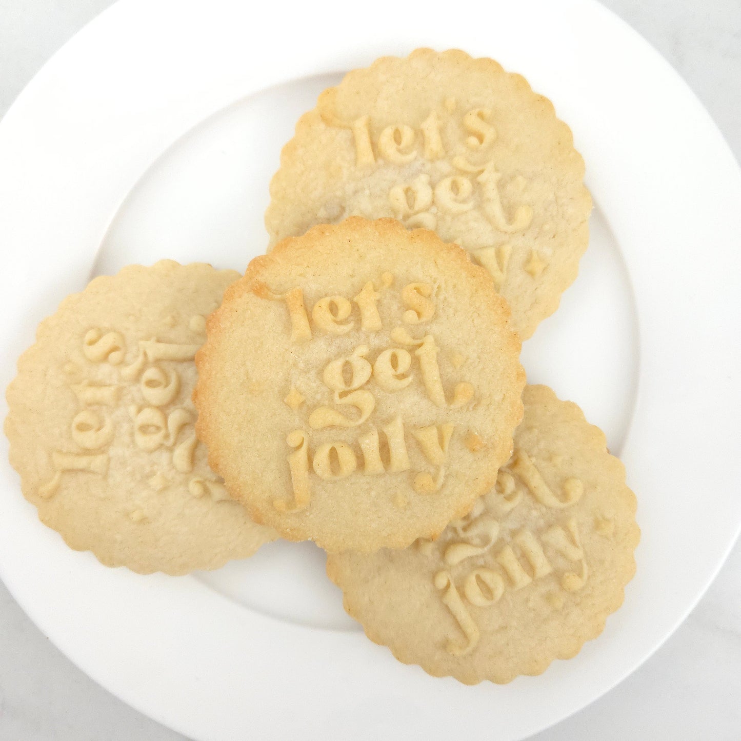 Festive Phrases Cookie Stamp