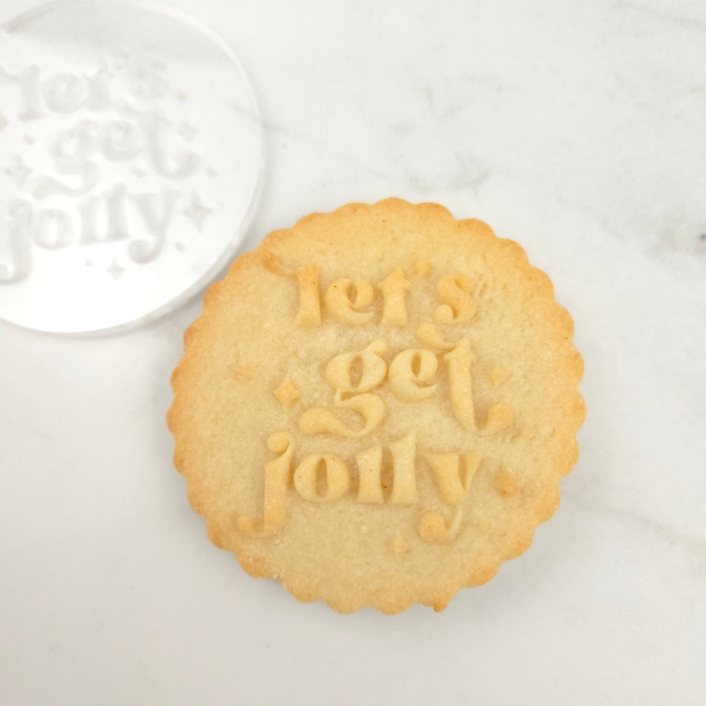 Festive Phrases Cookie Stamp