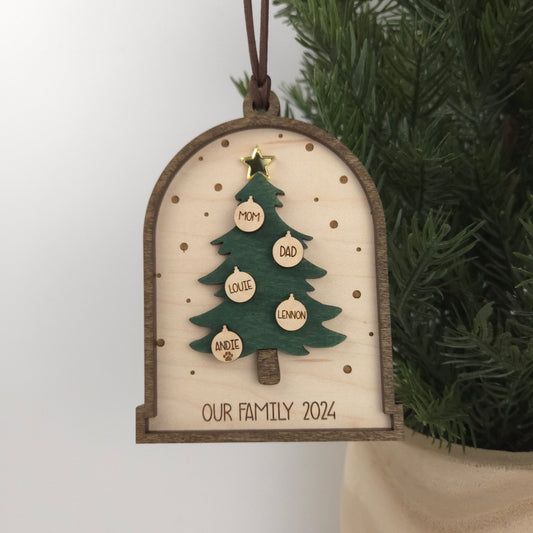 Christmas Tree Family Ornament