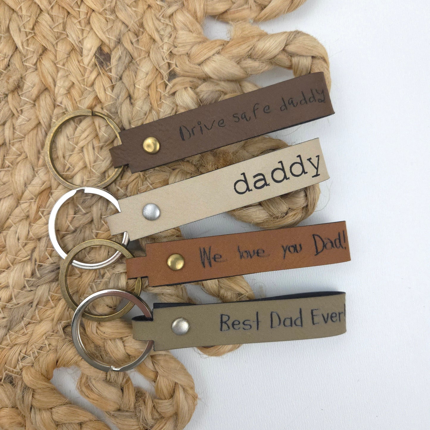 Leatherette Strap Keychain