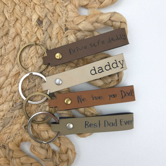 Leatherette Strap Keychain