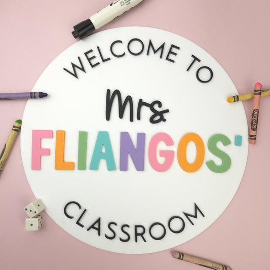 Welcome to the Classroom Sign