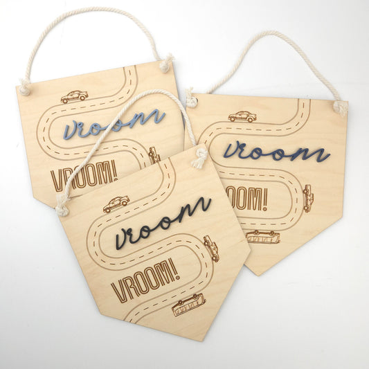 Vroom Bedroom Sign