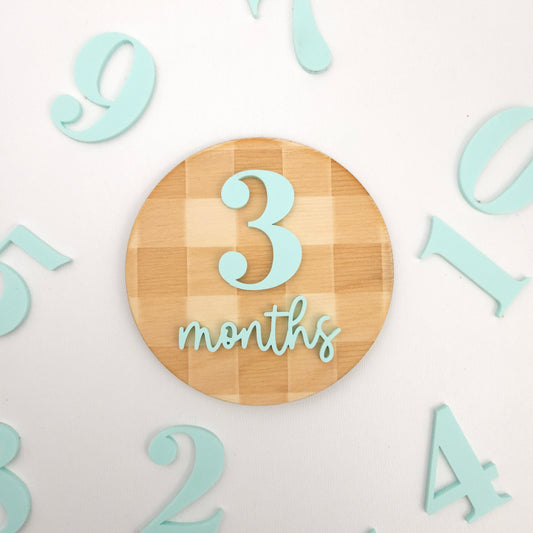 The "Charlie" Interchangeable Monthly Milestones