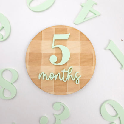 The "Charlie" Interchangeable Monthly Milestones