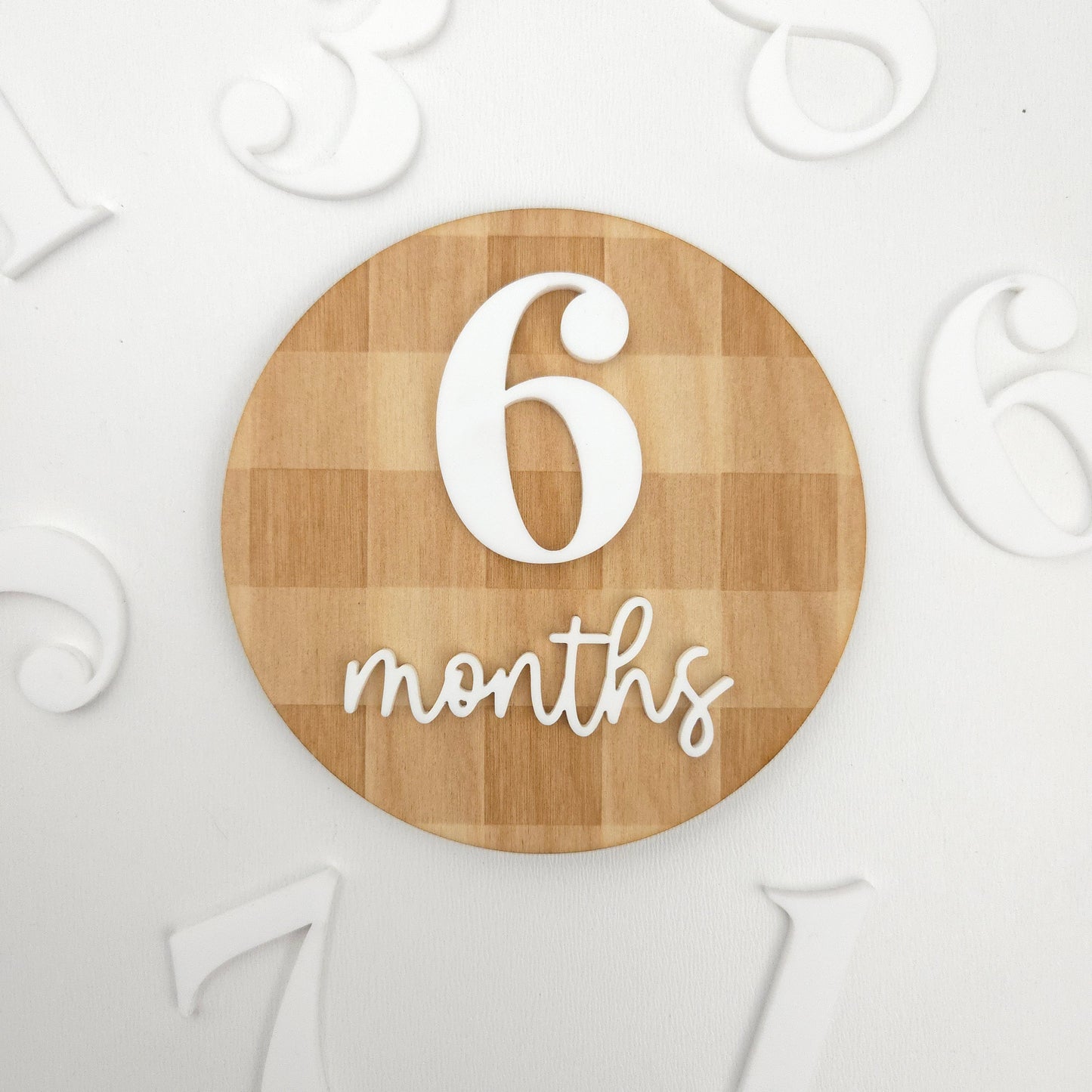 The "Charlie" Interchangeable Monthly Milestones
