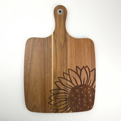 Fall/Halloween Square Acacia Cutting Board