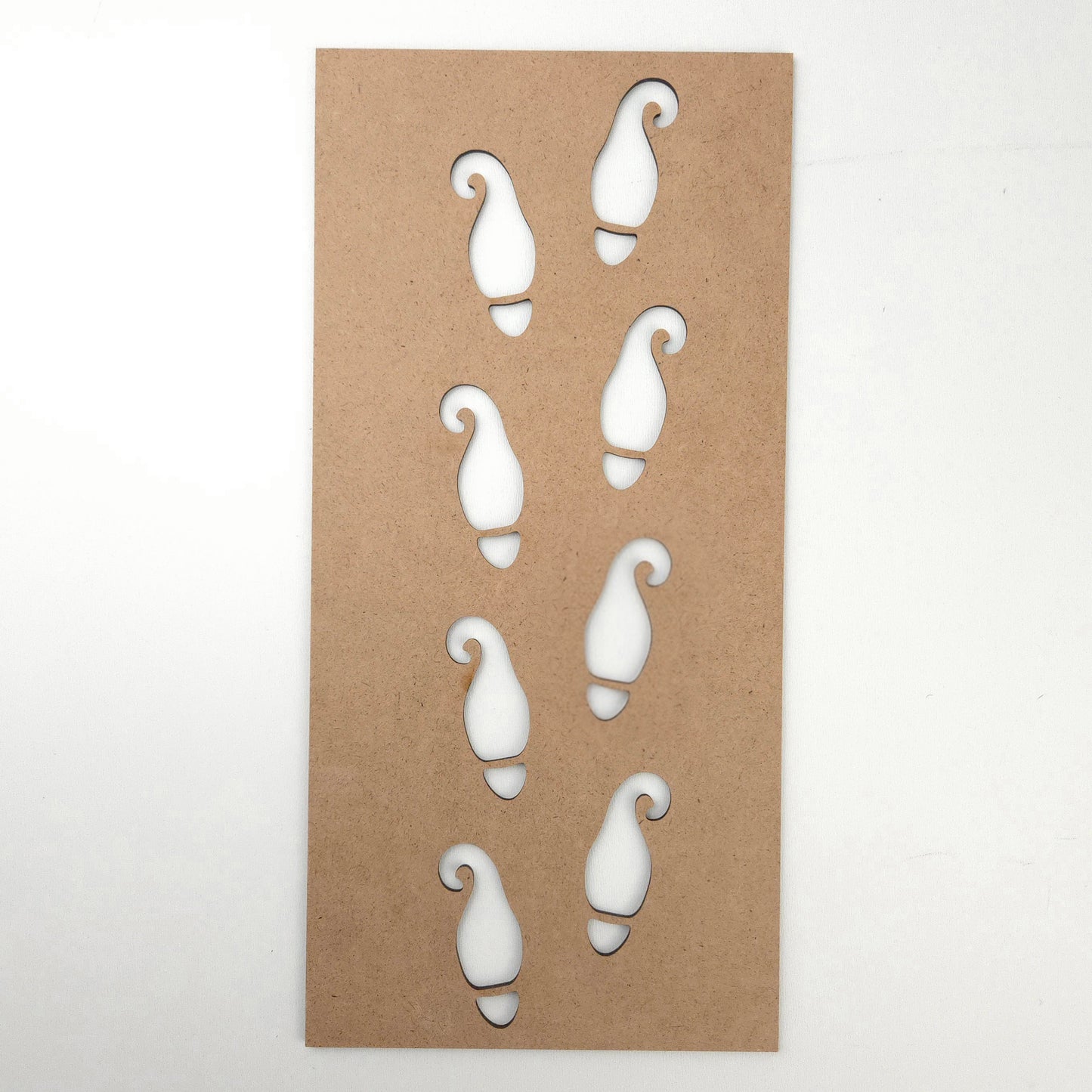 Christmas Footprint Stencils