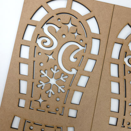Christmas Footprint Stencils