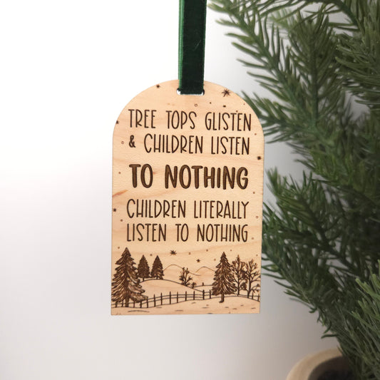 Children Listen Ornament