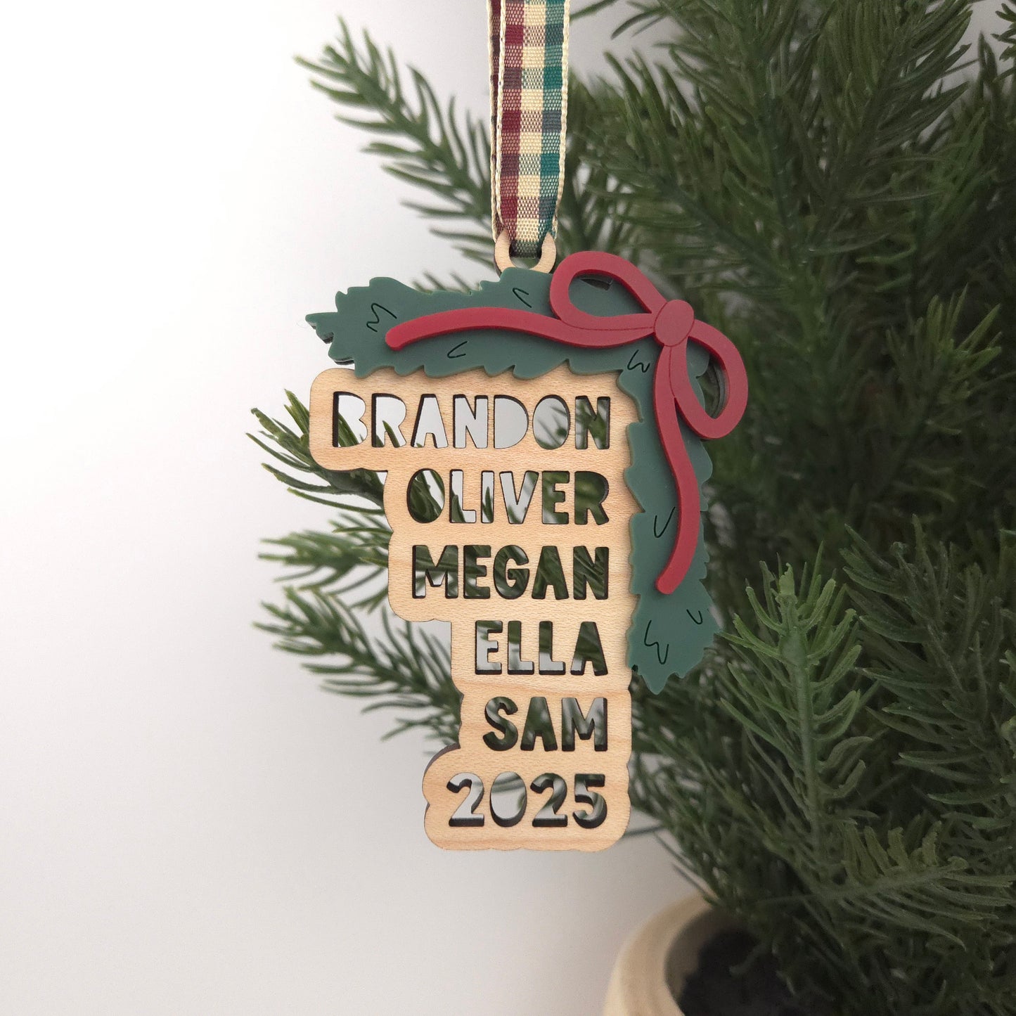 Garland Family Ornament