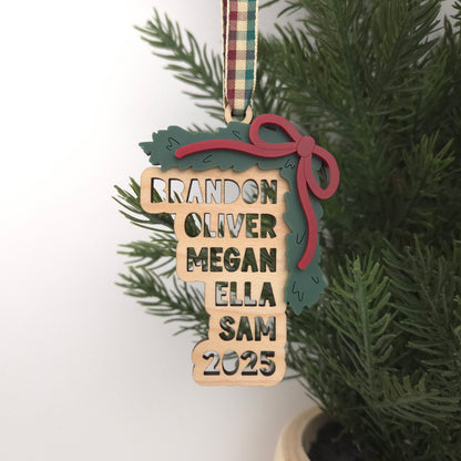 Garland Family Ornament