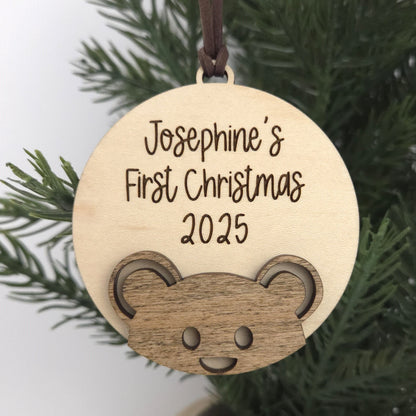 Baby's First Christmas Bear Ornament