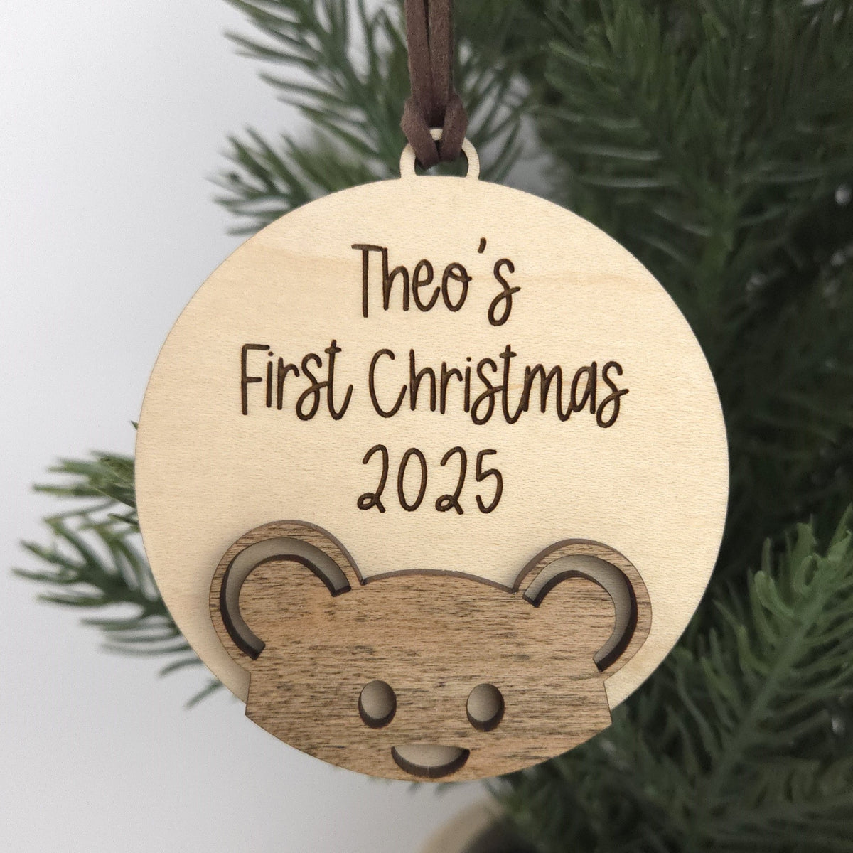 Baby's First Christmas Bear Ornament