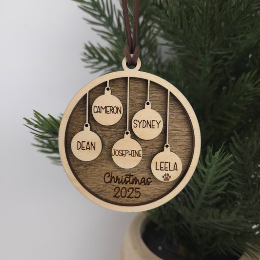 Family Ornament (1-10 members)