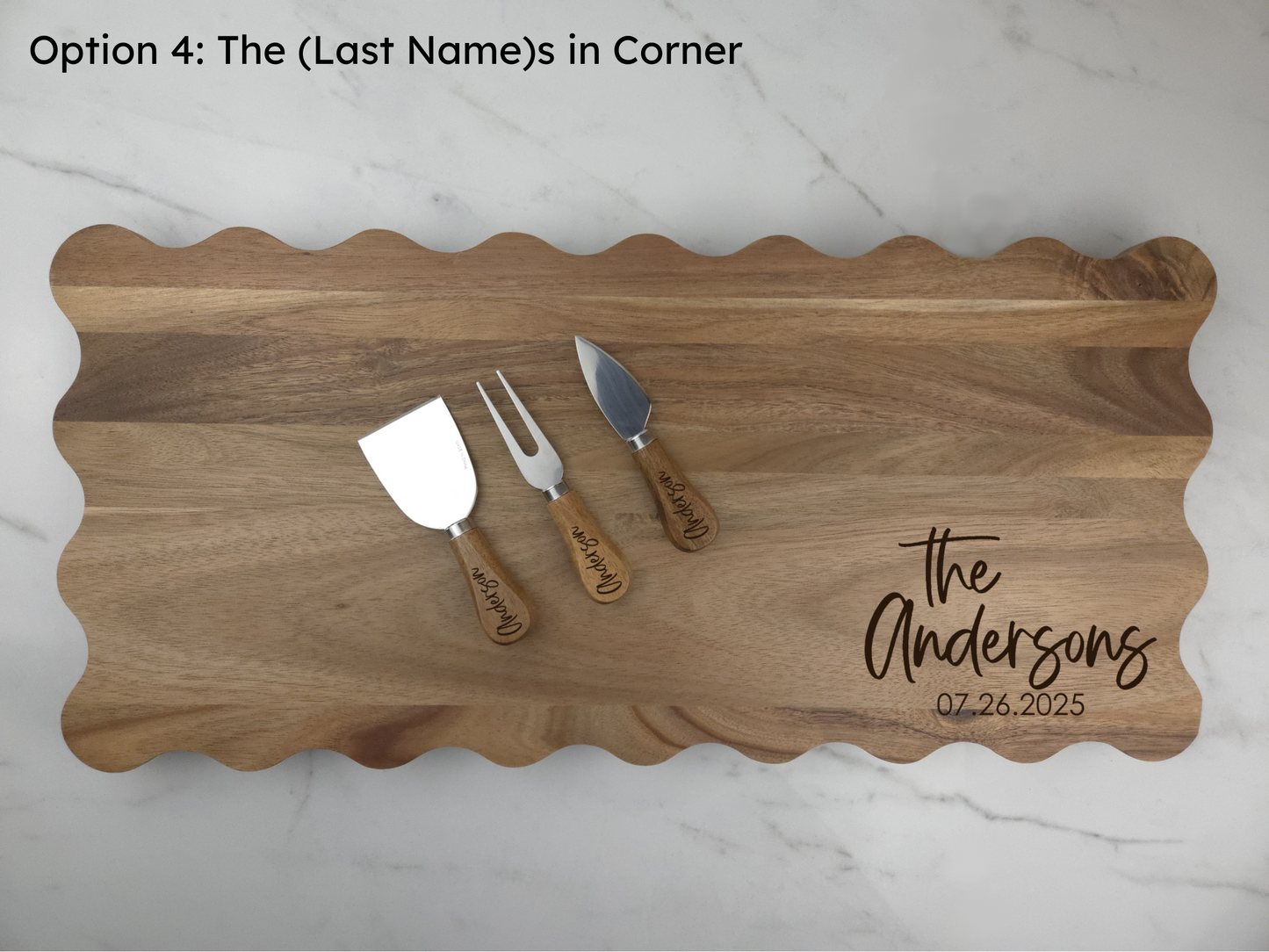 Wavy Charcuterie Board Set