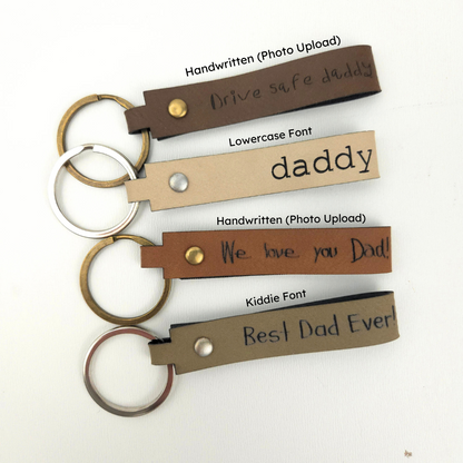 Leatherette Strap Keychain