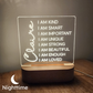 Personalized Affirmation Night Light