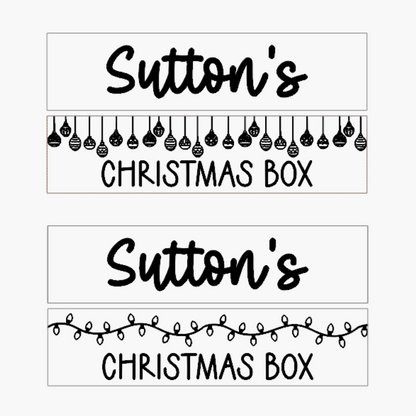 Personalized Christmas Box
