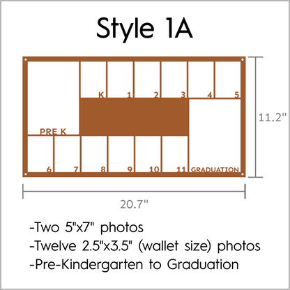 Horizontal School Picture Frame