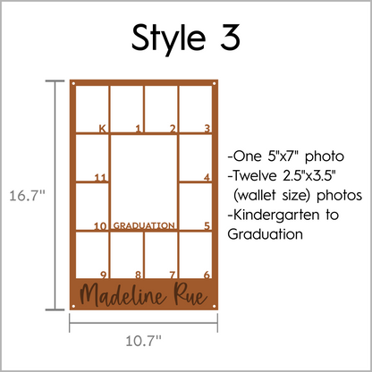 Vertical School Picture Frame