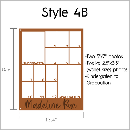 Vertical School Picture Frame
