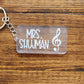 Personalized Teacher Keychain