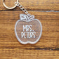 Personalized Teacher Keychain