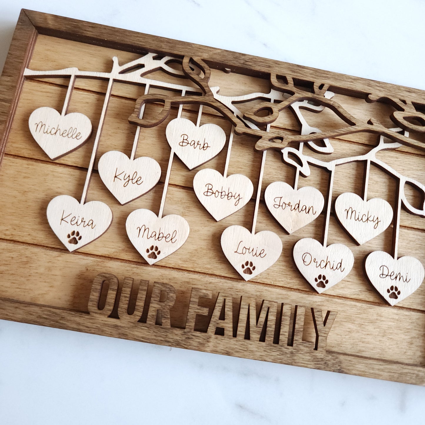 Family Heart Frame